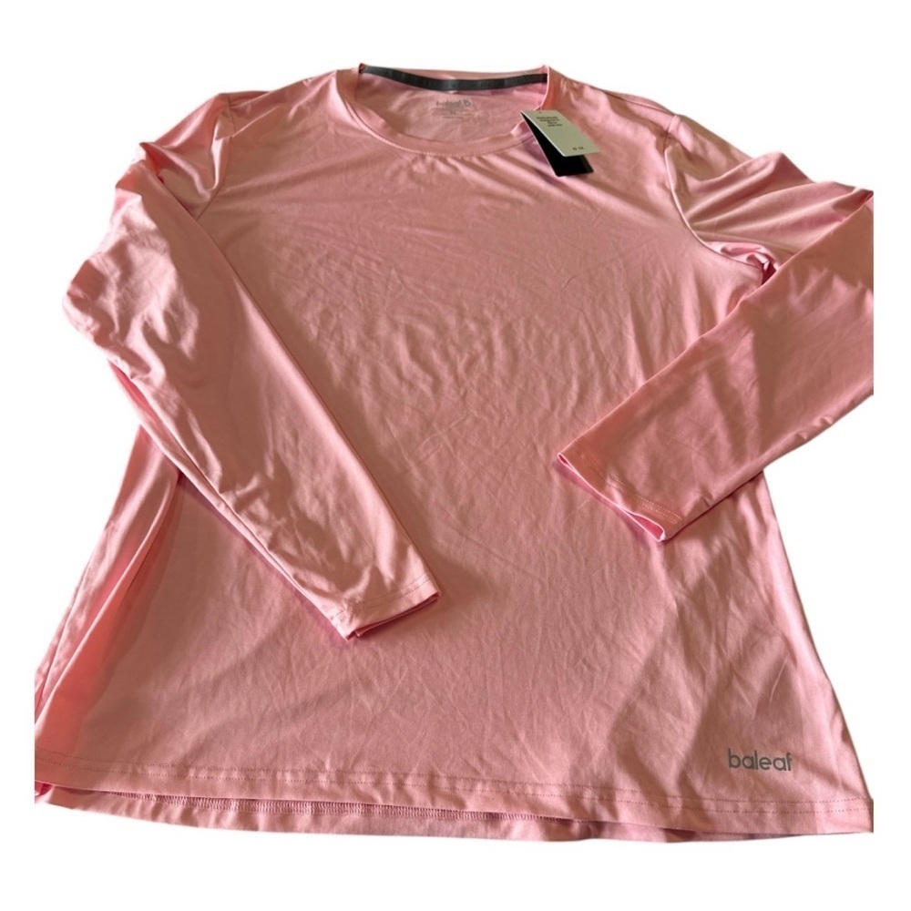 Baleaf Pink Relaxed Long Sleeve Tee